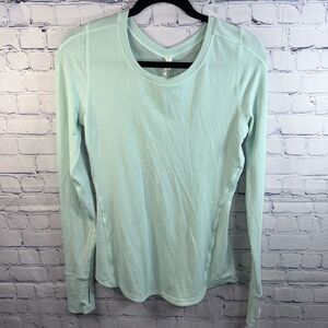 lululemon athletica Mint Green Long Sleeve Tee